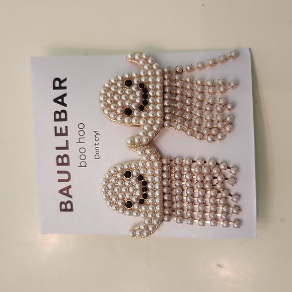 Baublebar Halloween ghost earrings boo hoo don’t cry new with tags - Picture 1 of 5